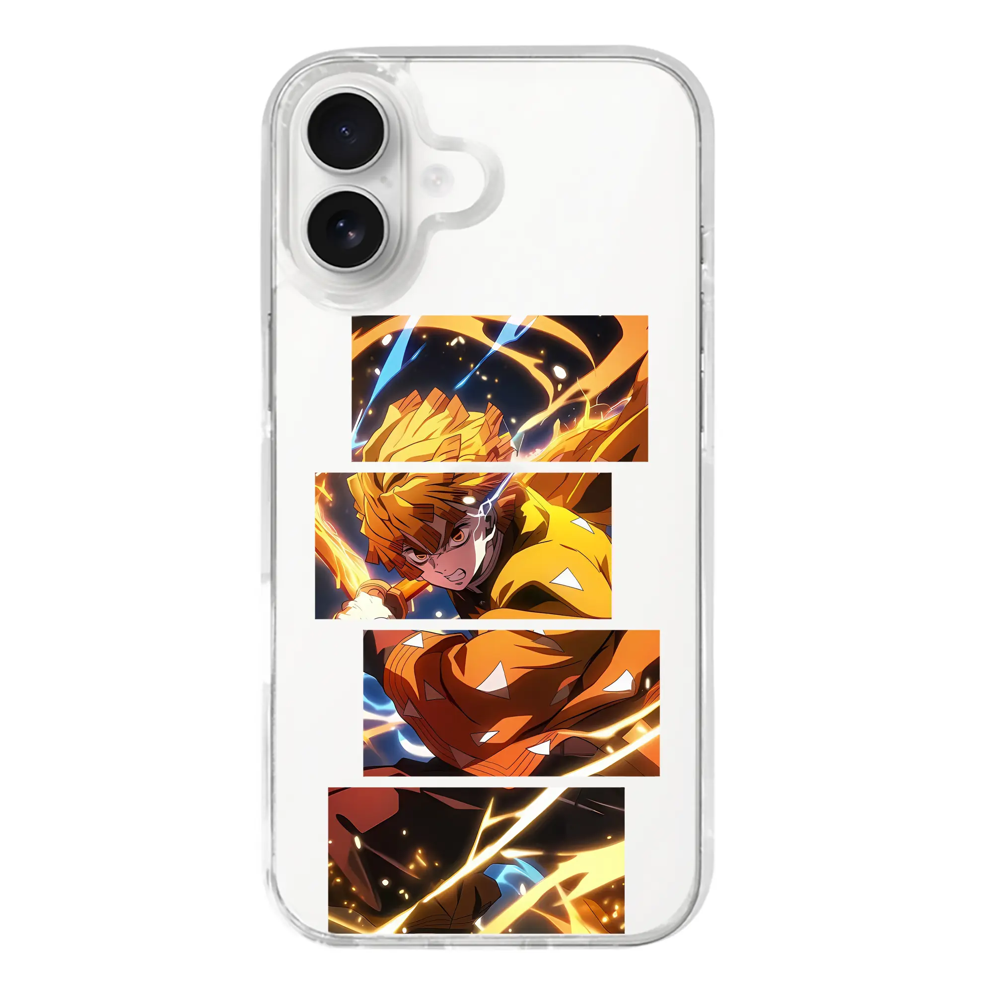 鬼滅の刃 グッズ,我妻 善逸 - iPhone 17シリーズ 透明スマホケース – 薄型・耐衝撃・精密フィット保護カバー